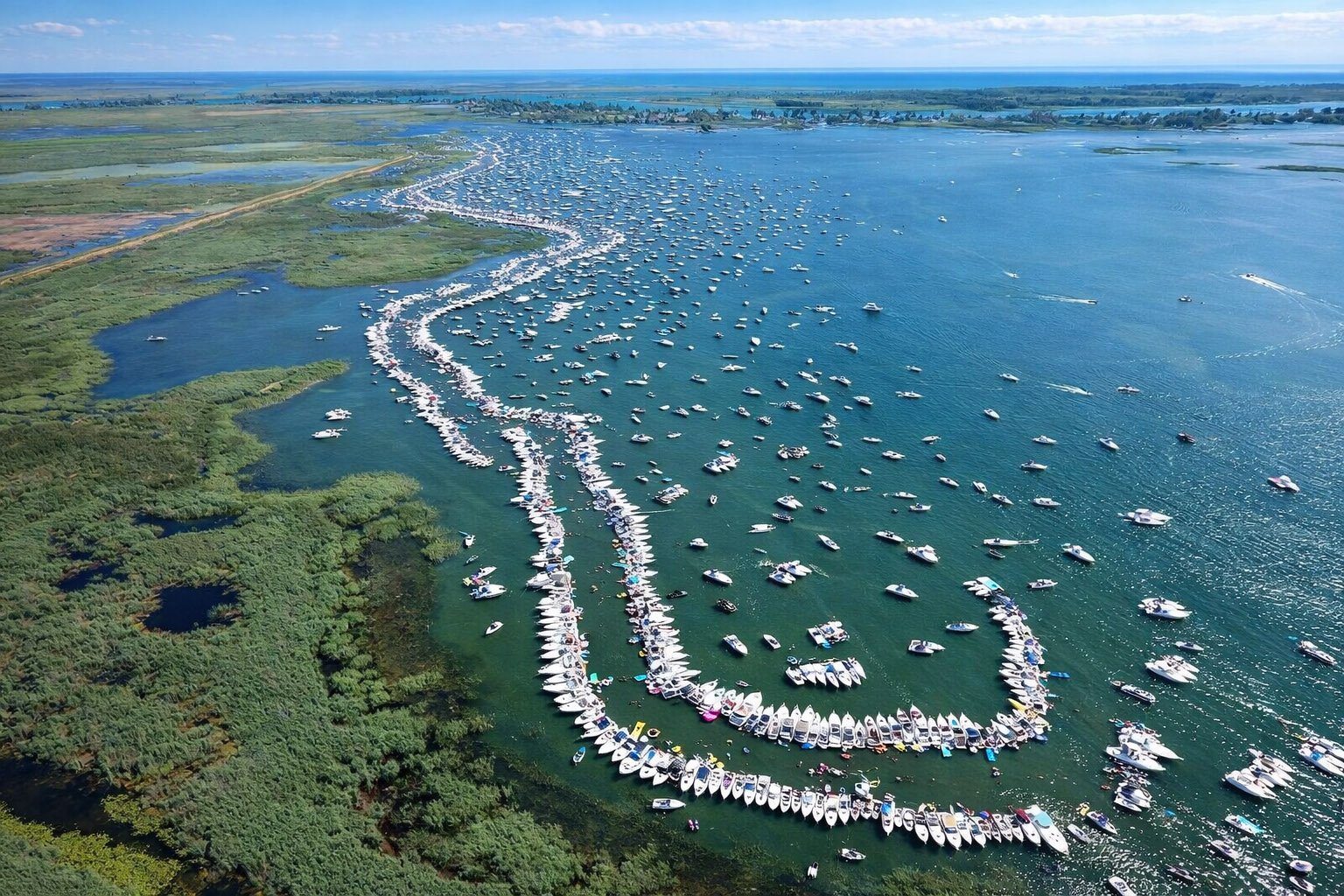 Marine Surveyor Michigan Lake St Clair Boating Area Marine surveyor Michigan service area with boats on Lake St Clair and surrounding waterways